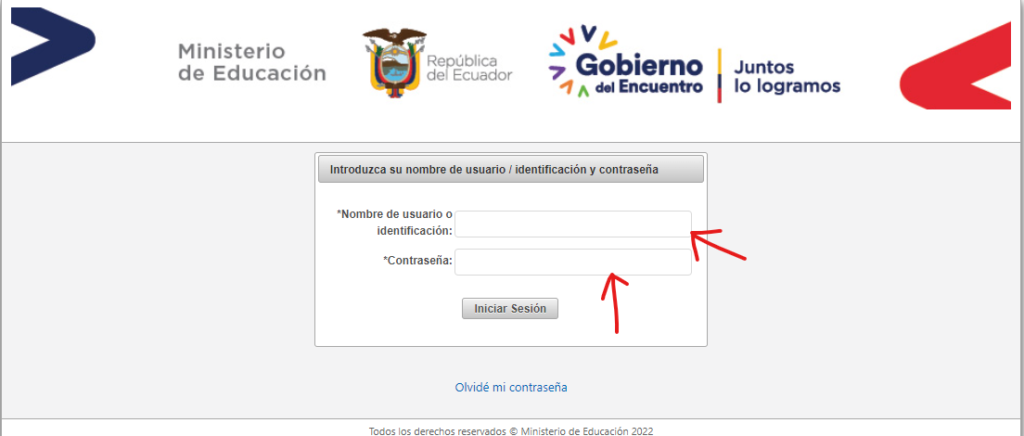 acceso a la plataforma de notas educar ecuador