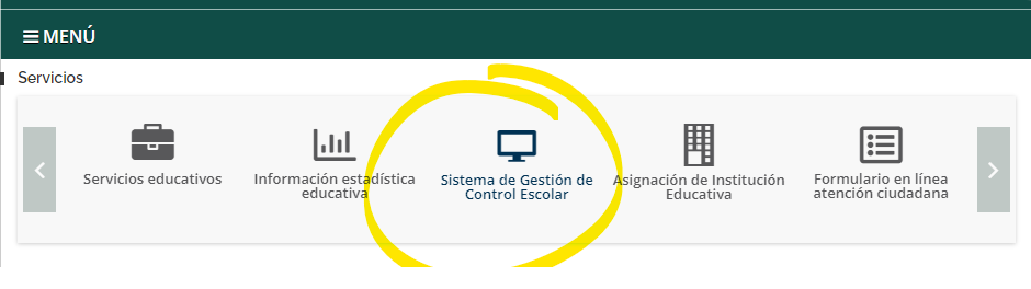 sistema de gestion de control escolar Carmenta