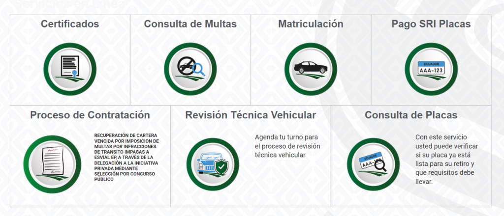 Seleccionar revisión técnica vehicular