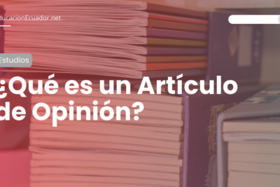 que es un articula de opinion