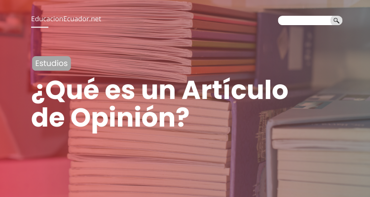 que es un articula de opinion